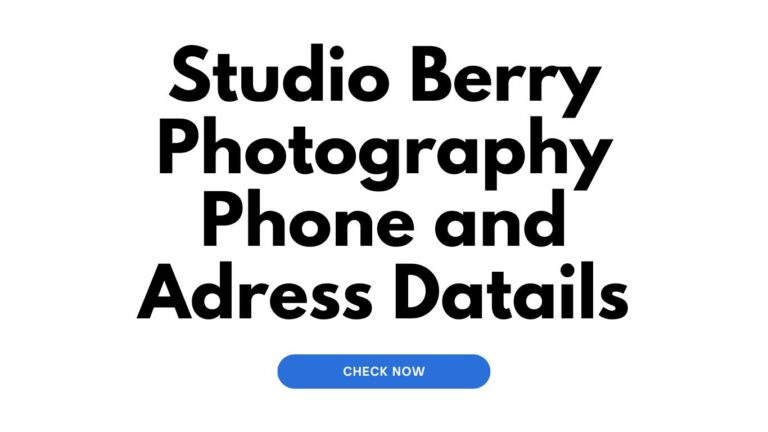 Studio Berry Photography Phone and Adress Datails