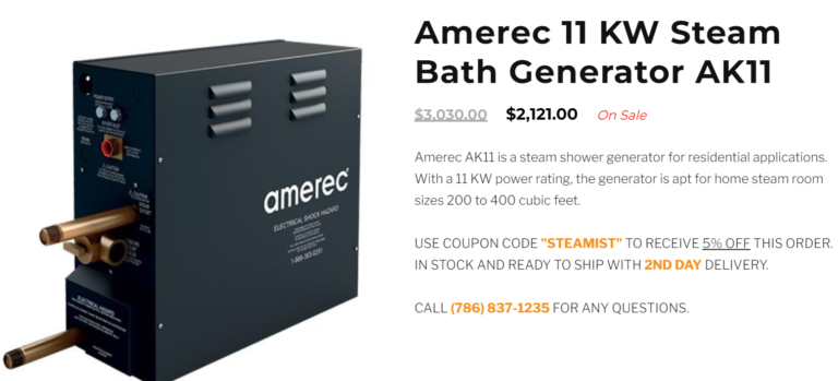 Amerec Steam Bath Generators